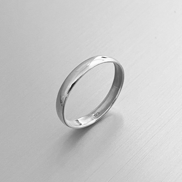 💐TOP SELLER 💐Sterling Silver 3mm Wedding Band, Stackable Rings, Plain Bands - Picture 6 of 8